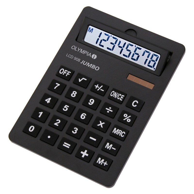 OLYMPIA LCD 908 Tischrechner im DIN A4 Format