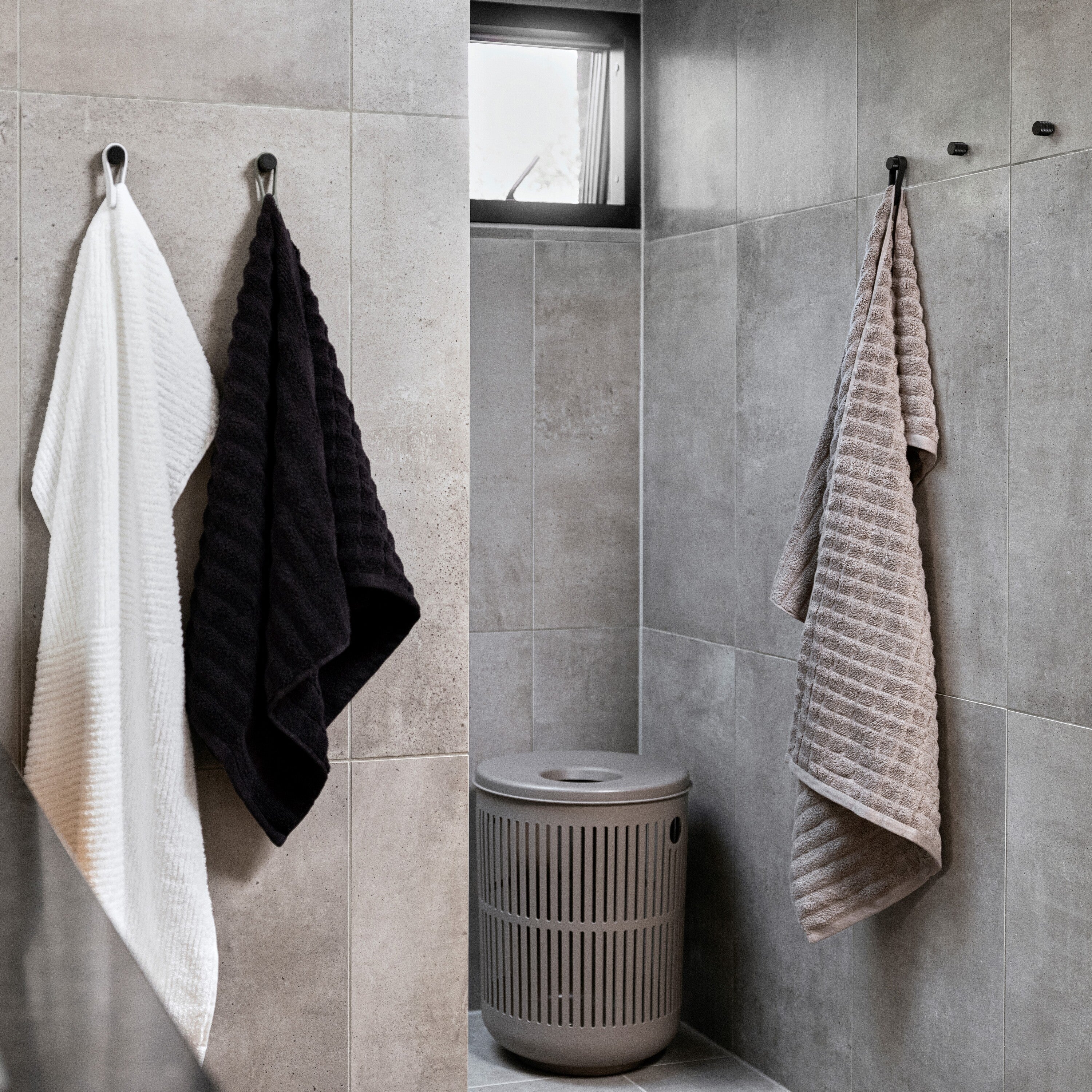 Zone Denmark Loop Handdoeklus met Magneet 2 st. - Zwart