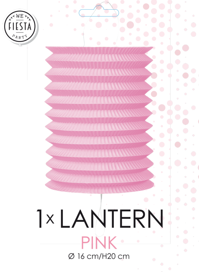 Roze Lampion 16cm
