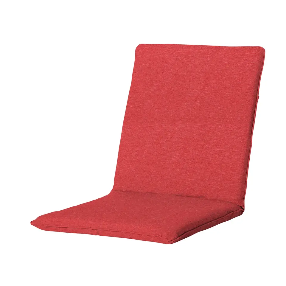 Madison - Stapelstoelkussen Panama brick red - Ca. 97x49 cm - Set van 4