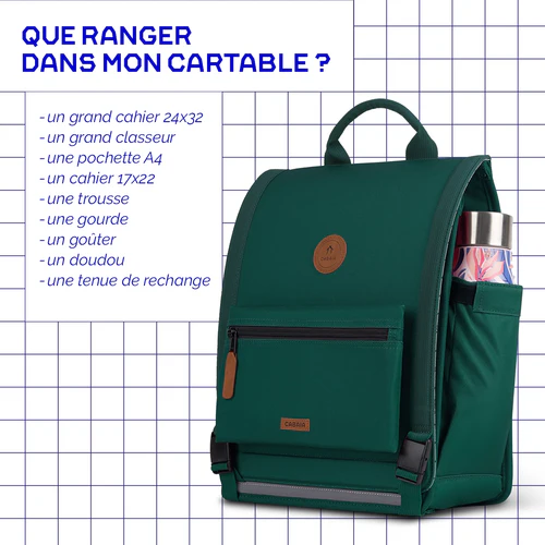 Cartable Discover Large Glencoe vert foncé