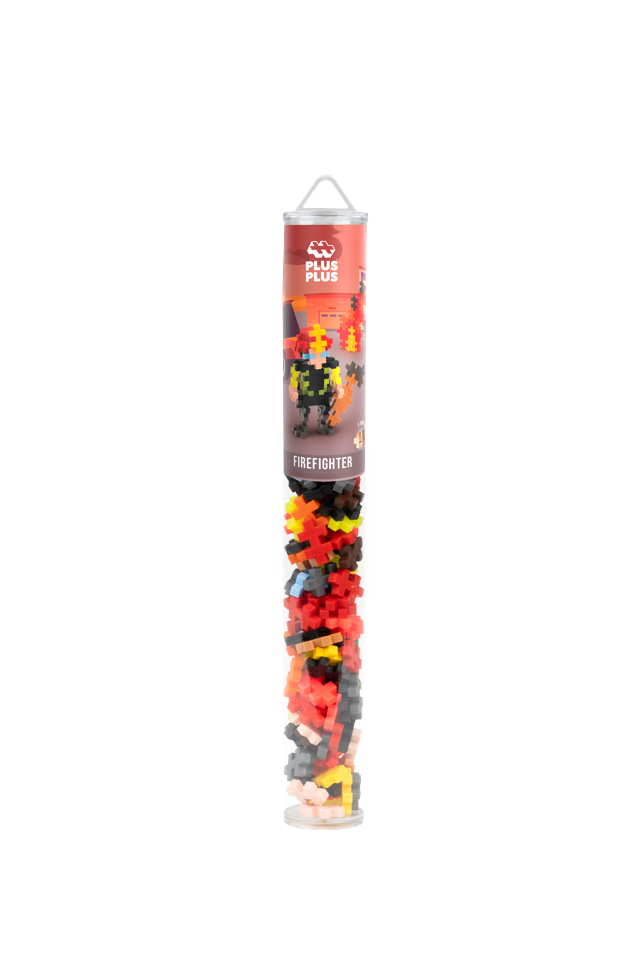 Plus-Plus Firefighter / 100 pcs Tube