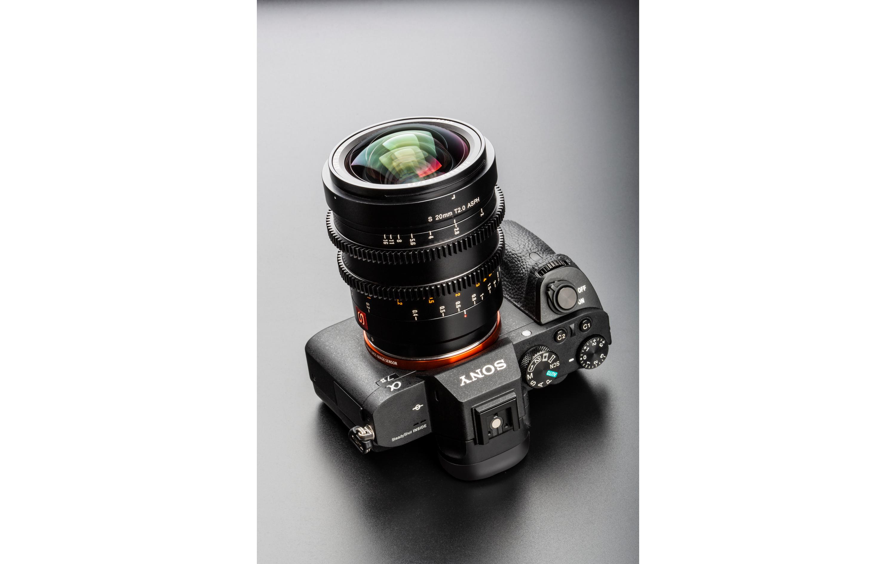 Festbrennweite S 20mm T/2 Cine – Sony E-Mount<br>Lichtstarkes Festbrennweitenobjektiv mit weichem Bokeh-Effekt