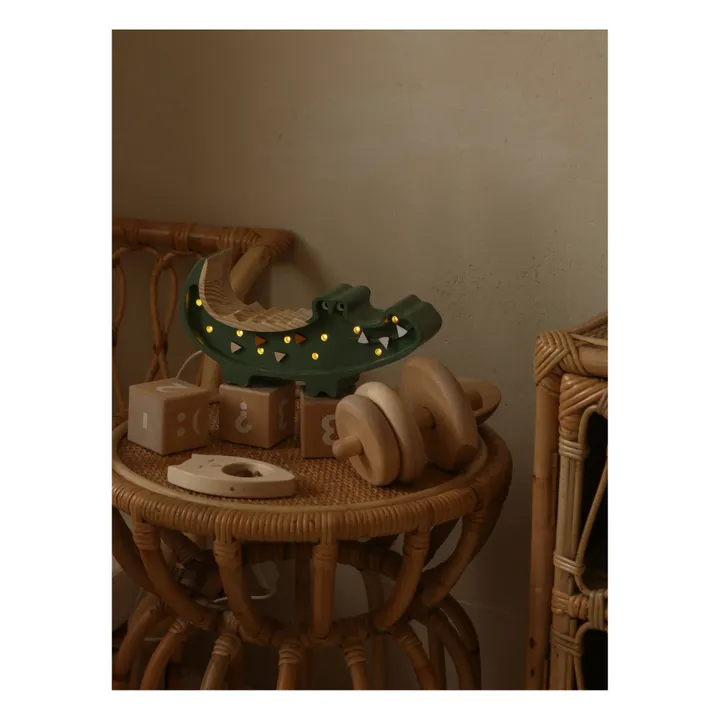 Little Lights Lampe à poser mini Crocodile | Vert
