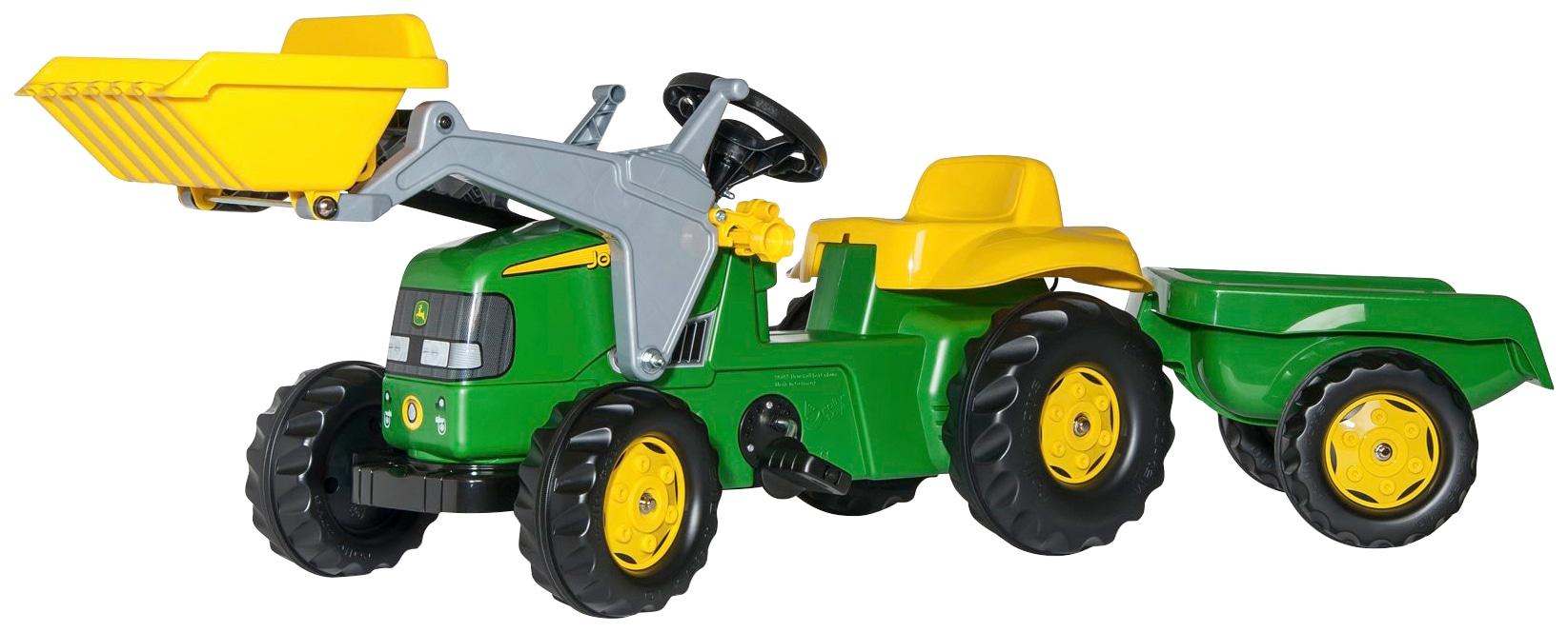 rolly toys® Trettraktor »rollyKid, John Deere« mit Trailer und Lader
