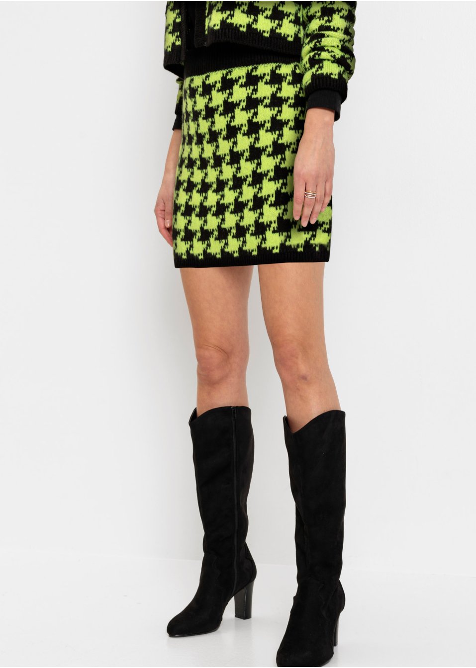 Mini-jupe en jacquard