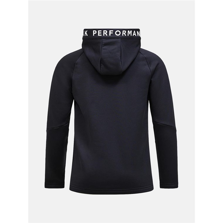 Peak Performance Jr Rider Zip Hood Black/Black