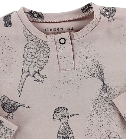 Fixoni Bluse - Elemental - Rosa m. Fugle