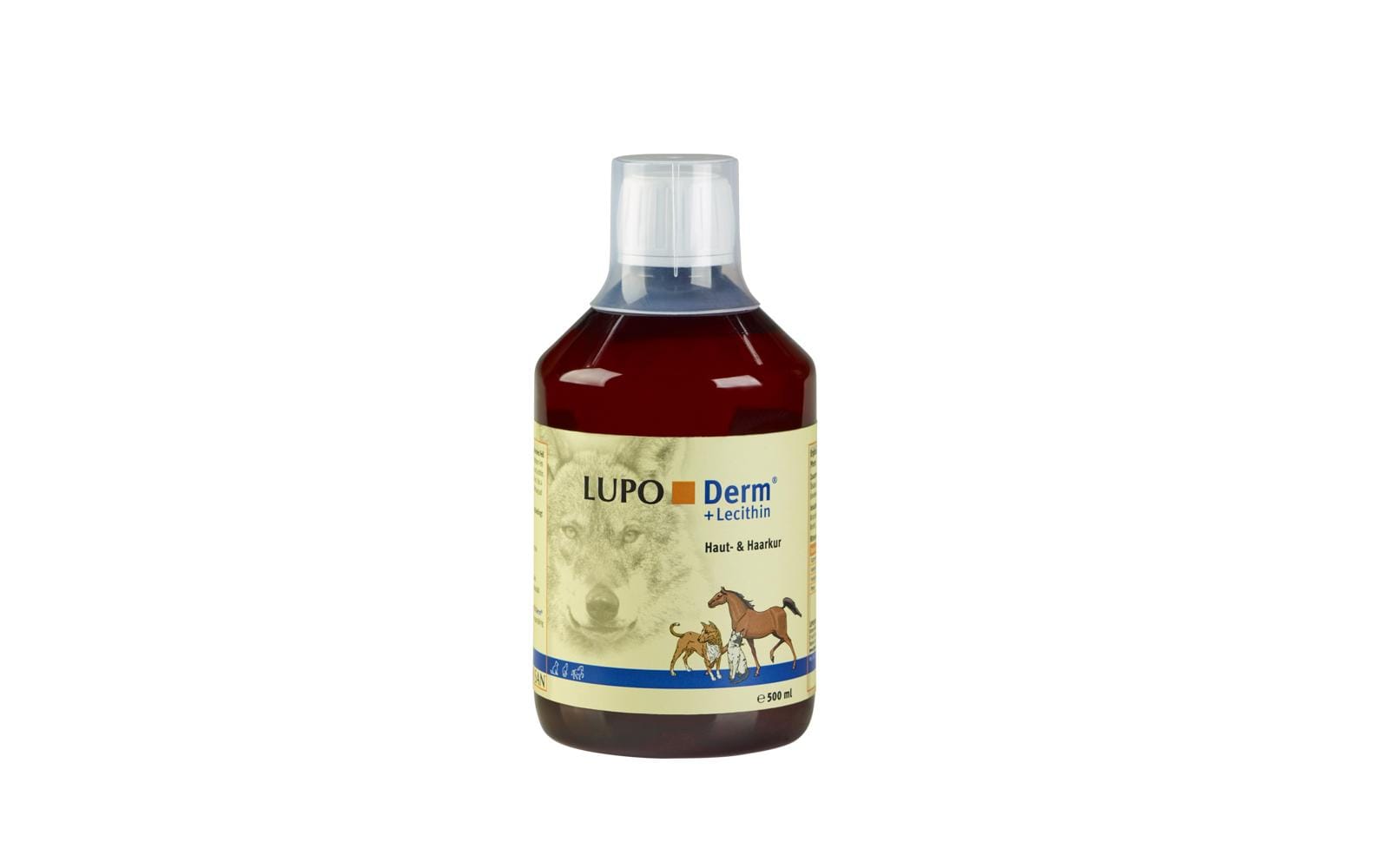 Hunde-Nahrungsergänzung Derm, 500 mlErgänzungsfuttermittel für Hunde, Katzen und Pferde