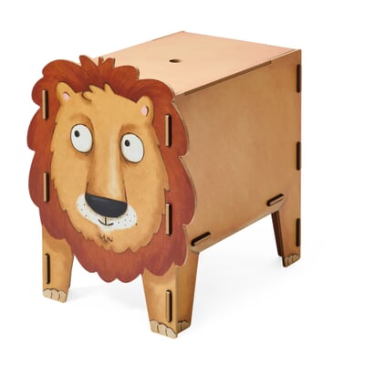 Werkhaus Truhenhocker, Löwe