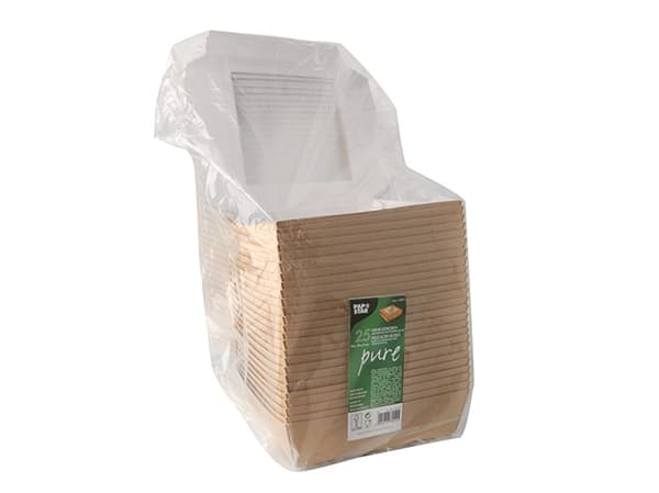 Papstar 86575, Fotoark kartong, Polylaktid (PLA), Brun, 1,5 l, FSC, 190 mm, 50 mm