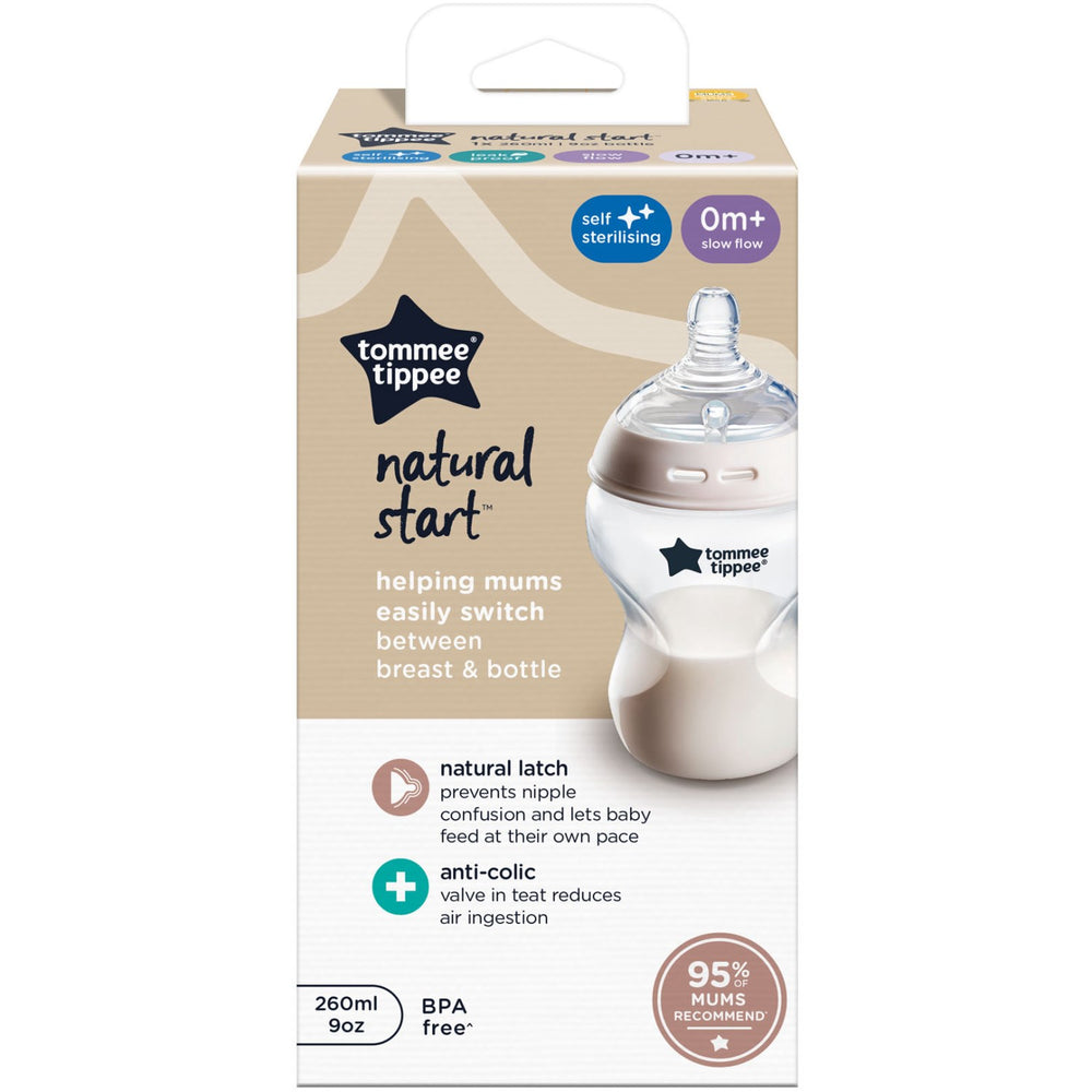 Køb Tommee Tippee Natural Start Baby Flaske 1 X 260 Ml