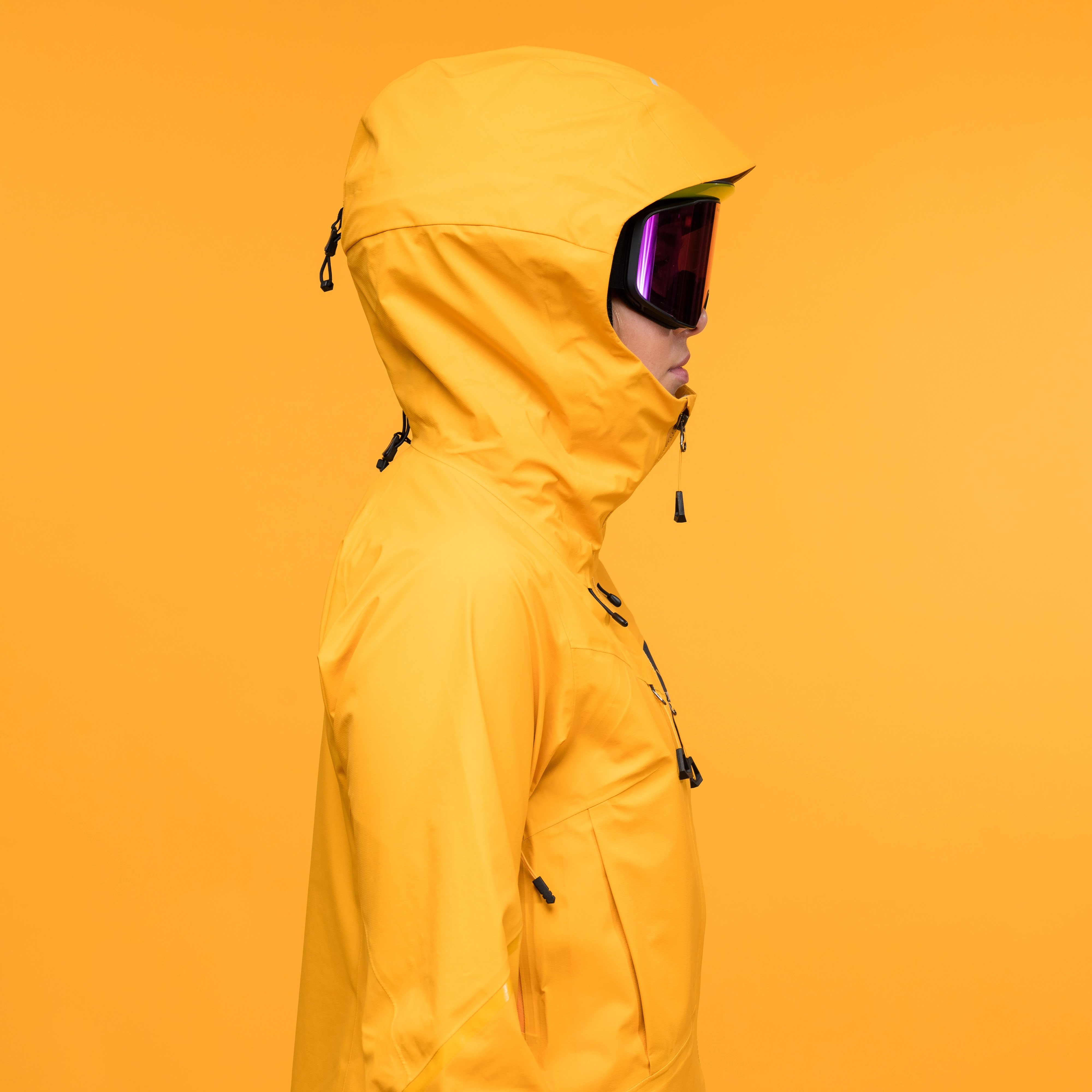 Y MountainLine Breathe 3L Shell Jacket Women Mango Yellow