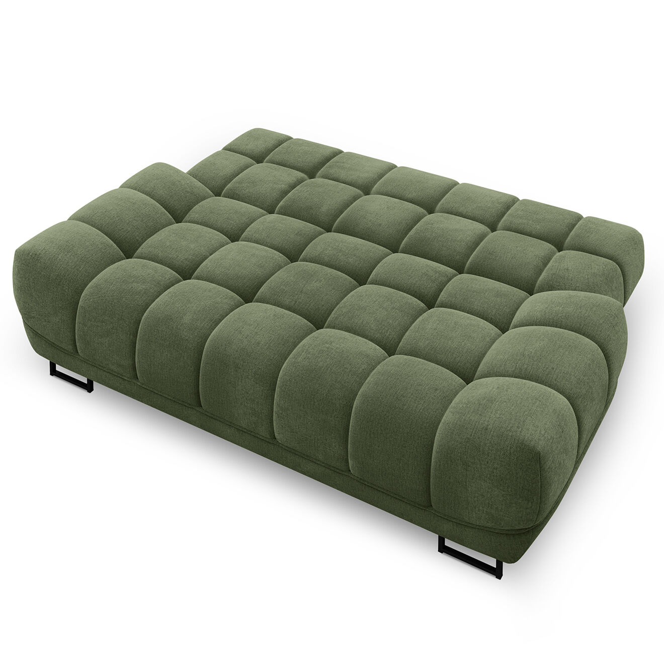 Windsor & Co Canapé convertible avec coffre de rangement Cirrus vert - 215x112x90 cm