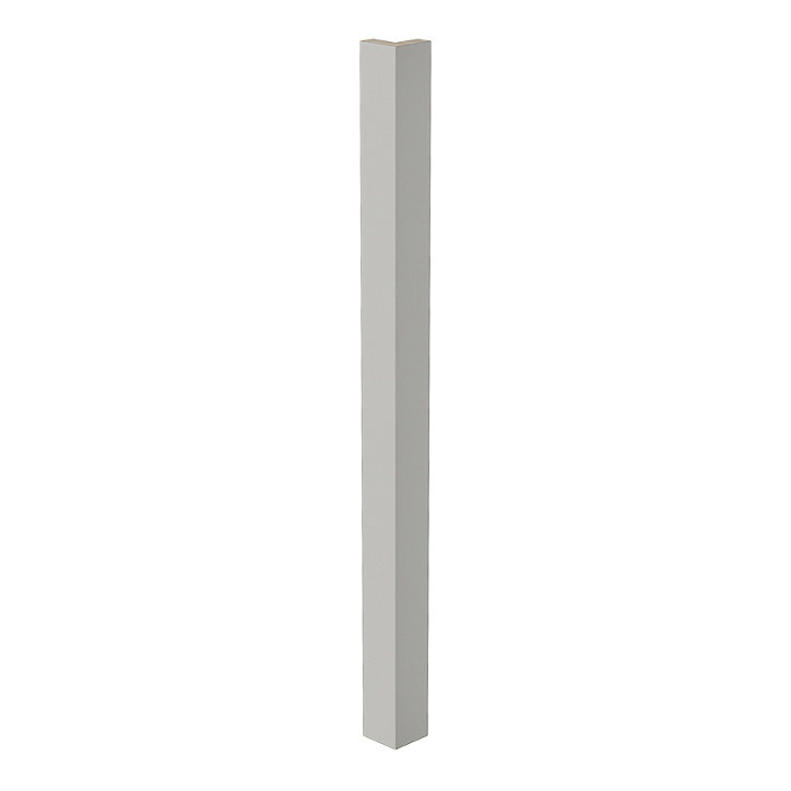 Fileur d'angle extérieur Stevia gris clair mat H. 71,5 cm Caraway Innovo GoodHome