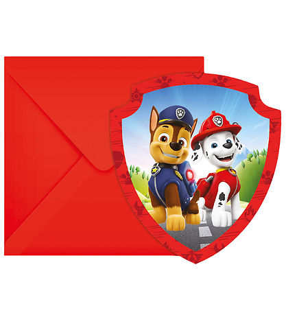 Decorata Party Einladungen - 6er-Pack - Paw Patrol Rettungshelde