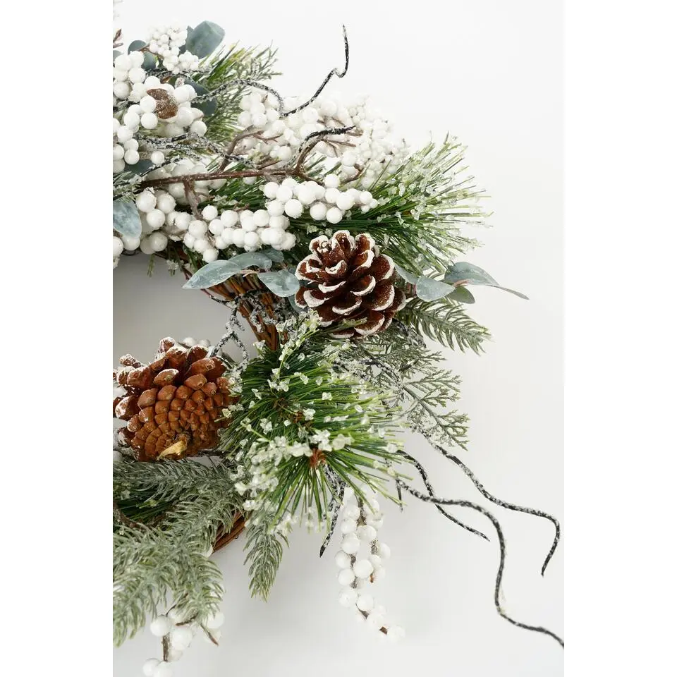 House of Seasons Hardy Kerstkrans - Ø40 cm - Groen