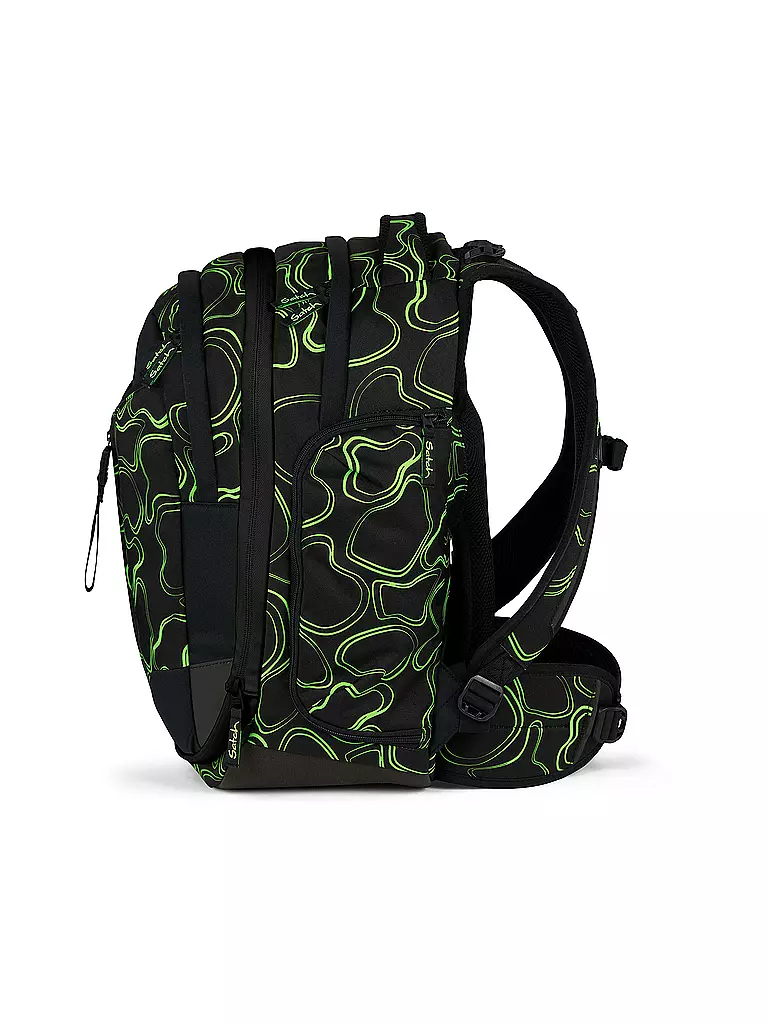 SATCH Schulrucksack Match Green Supreme schwarz
