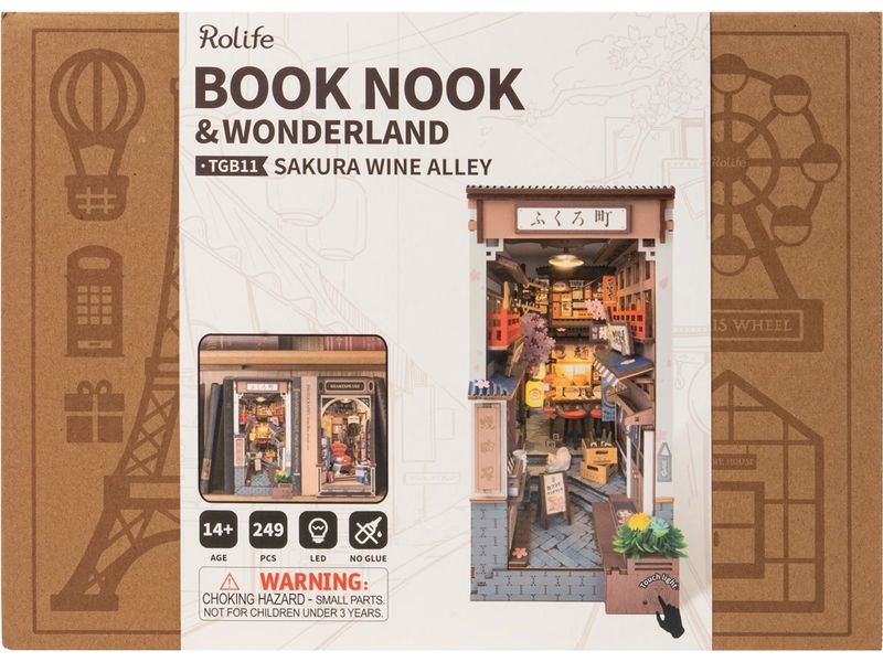 RoboTime Bausatz Sakura's Weinstrasse 3D-Puzzle aus lasergeschnittenen Holzteilen