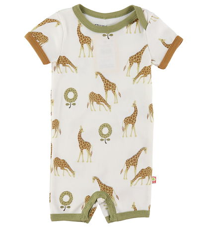 Katvig Sommerstrampler - Weiß m. Giraffe