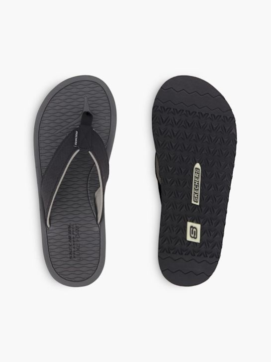 Skechers Pantoletten-Zehentrenner Schwarz