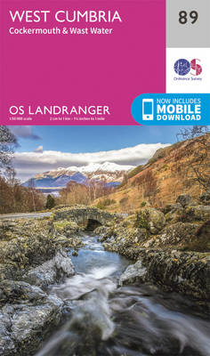 West Cumbria, Cockermouth & Wast Water - OS Landranger Map 089 (Sheet map, folded)