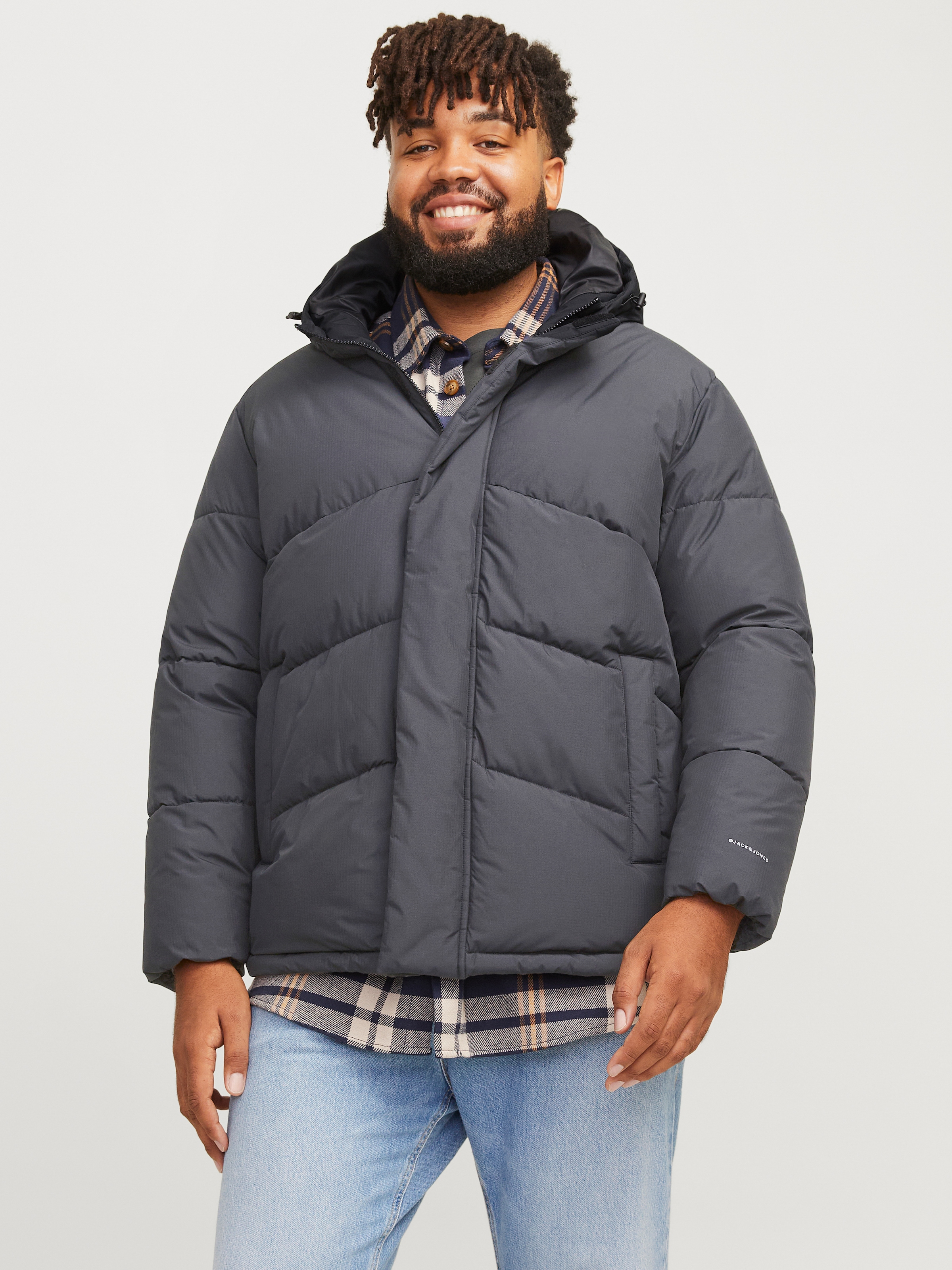 Jack & Jones PlusSize Steppjacke »JJWORLD PUFFER JACKET PLS« mit Kapuze