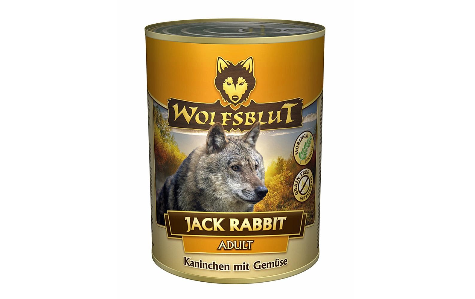 Nassfutter Dog Jack Rabbit Adult, 395 gMit Kaninchen und Gemüse