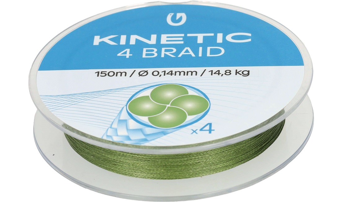 Fiskeline 4 braid 150m 0,14mm/14,8 kg
