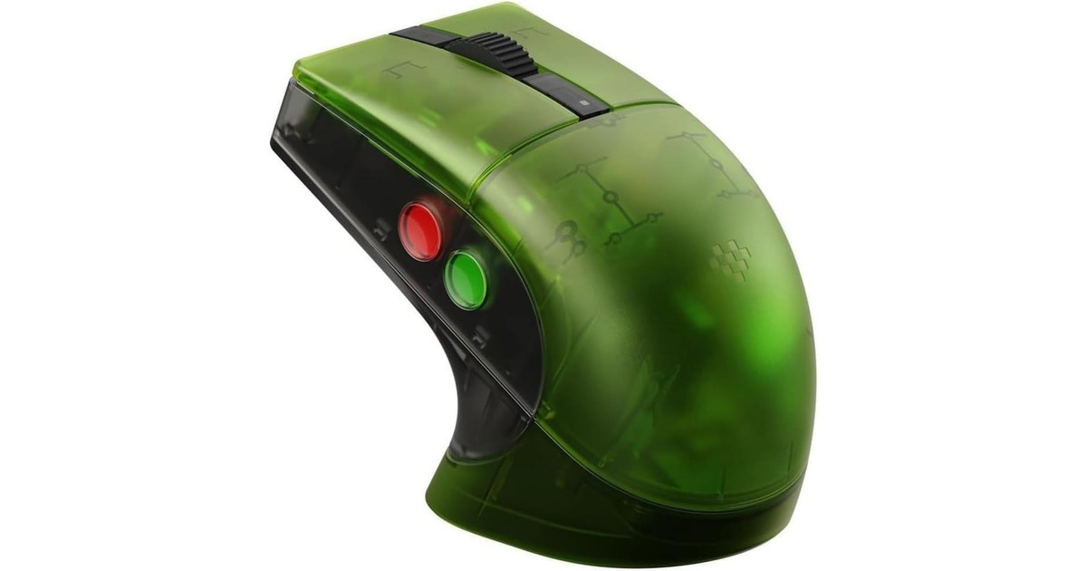 8BitDoRetro R8 Mouse - Xbox Edition  (Groen, 50 - 26000 DPI, Bluetooth / USB-C / 2.4 GHz)