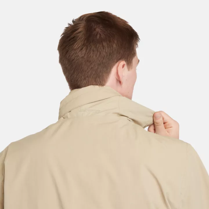 Blouson bomber résistant à l'eau pour homme en beige