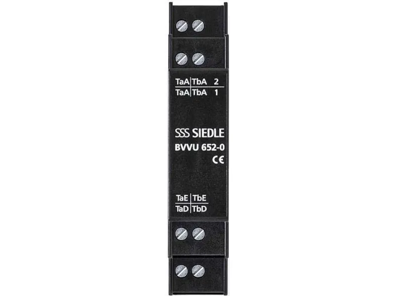 Siedle bus-videofordeler asymmetrisk top-hat-skinne sort BVVU 652-0 ( 200049631-00 )
