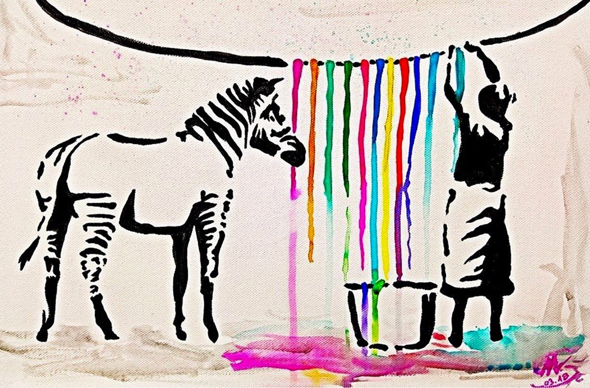 Malkurs - Banksy Street-Art