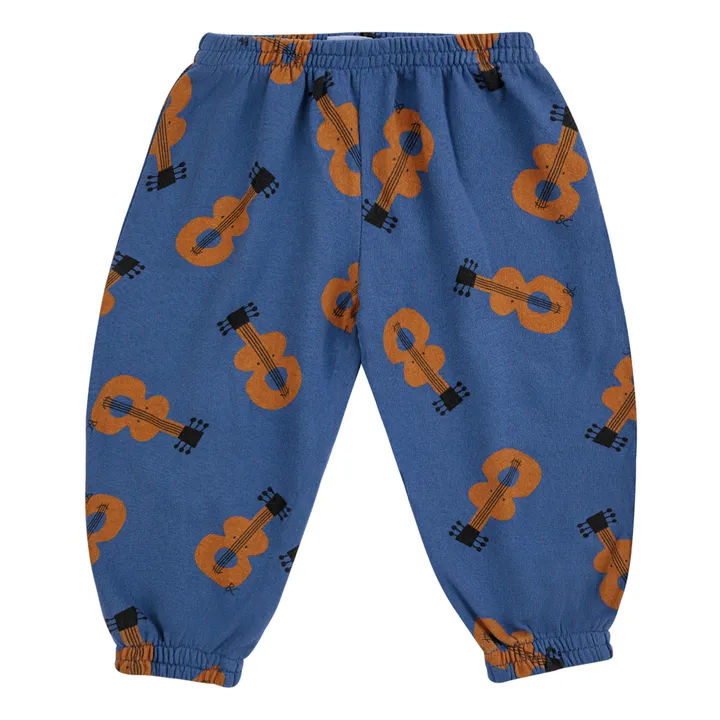 Bobo Choses Jogger Coton Bio Guitares | Bleu