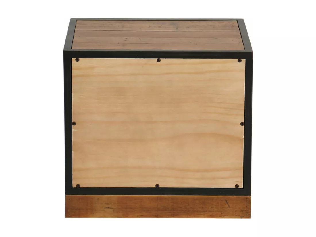Meuble de rangement 2 tiroirs Bois-MDF Marron - Manufacture Interior's