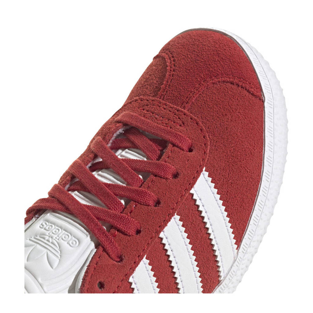 adidas Gazellesneakers rood/wit