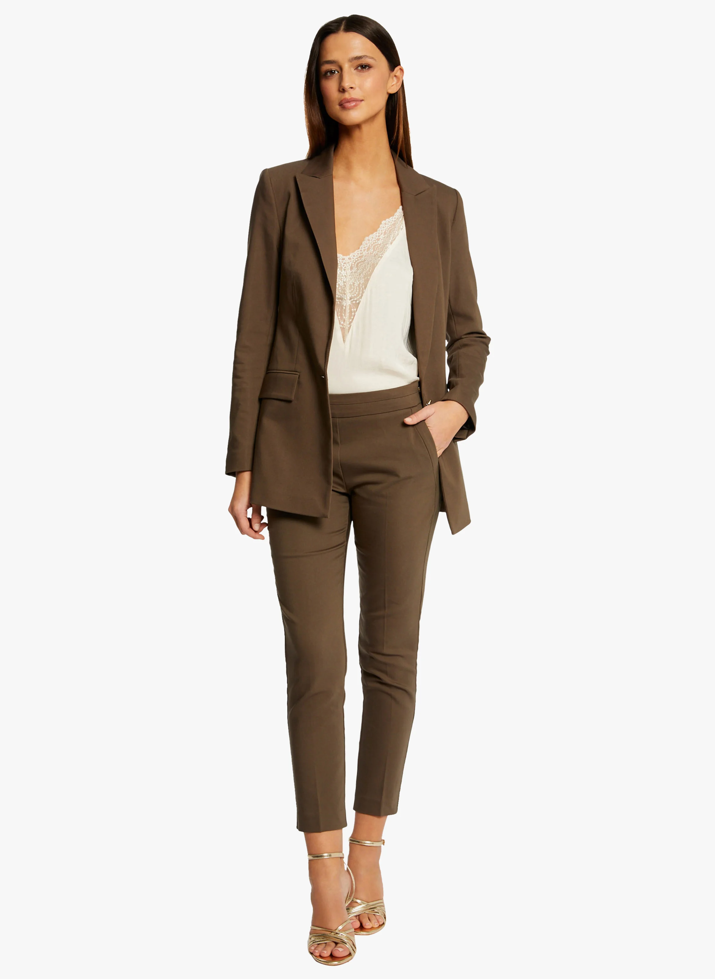 PROSY.F - Pantalon slim 7/8ème | Vert