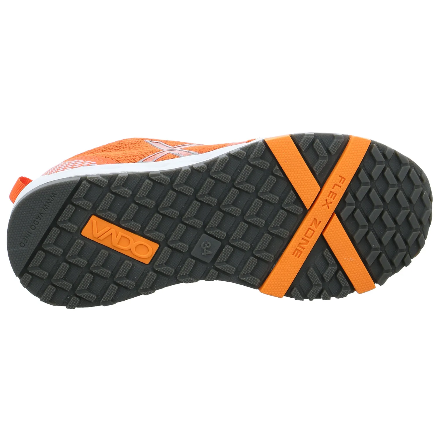 VADO Jungen-Halbschuh Binder Orange Textil  Sneaker Outdoor