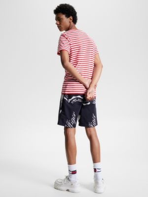 Camiseta Extra Slim Fit com Bordado de Bandeira