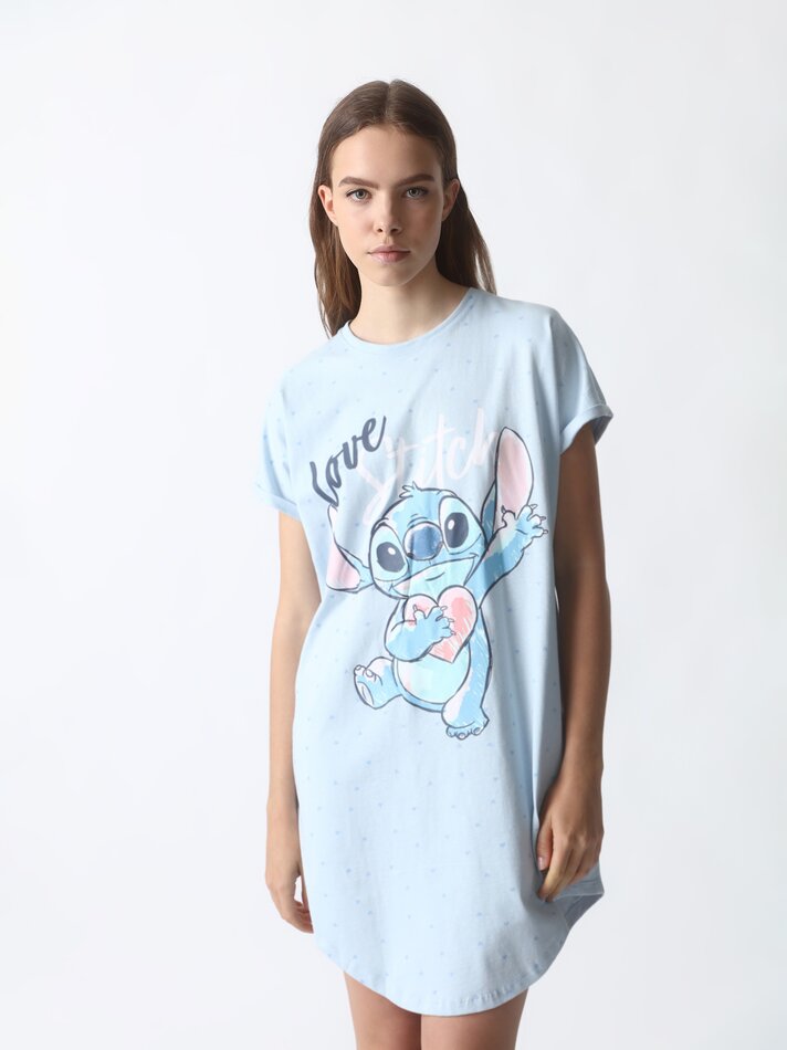 Camisola Stitch ©DS - Azul Claro