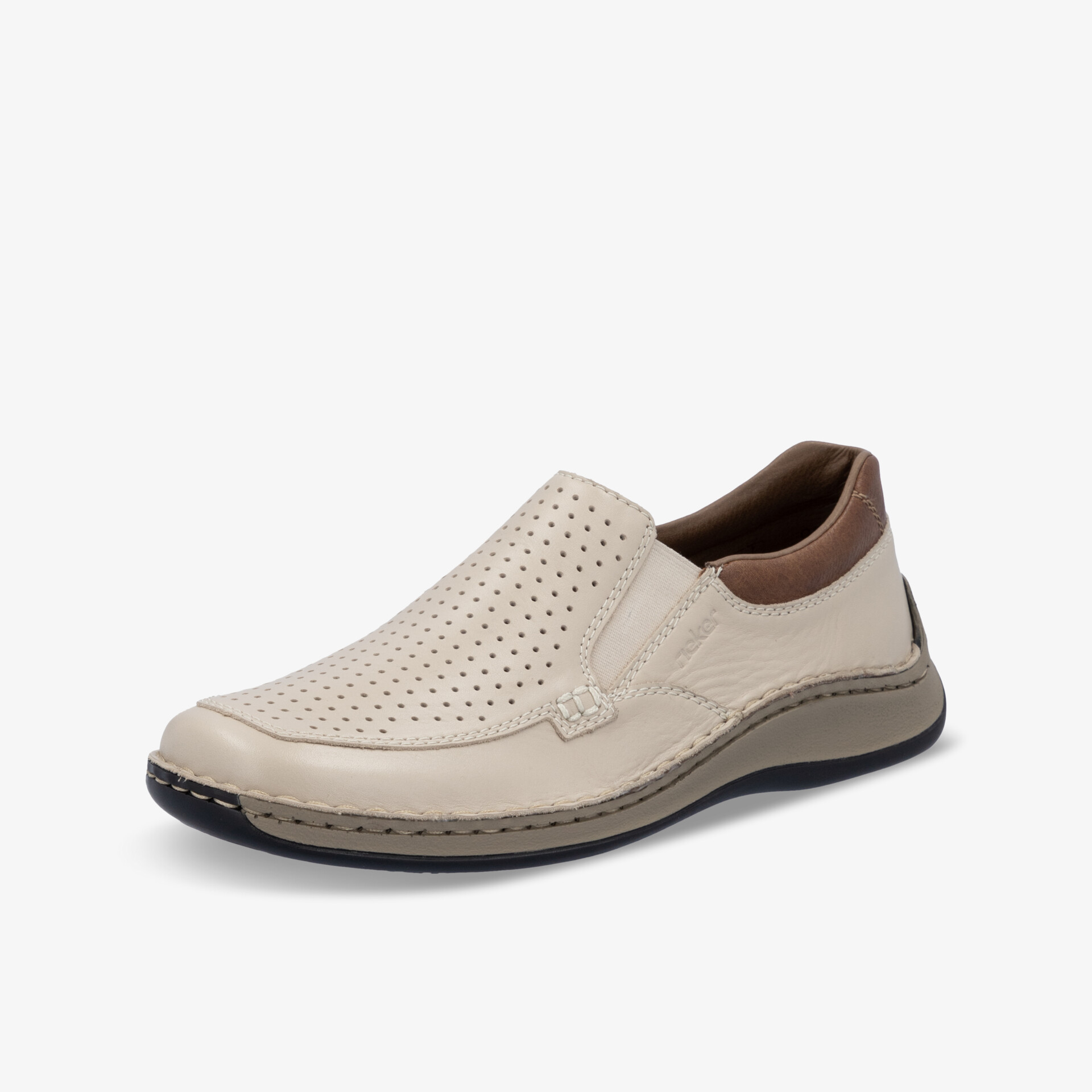 rieker Herren Slipper beige