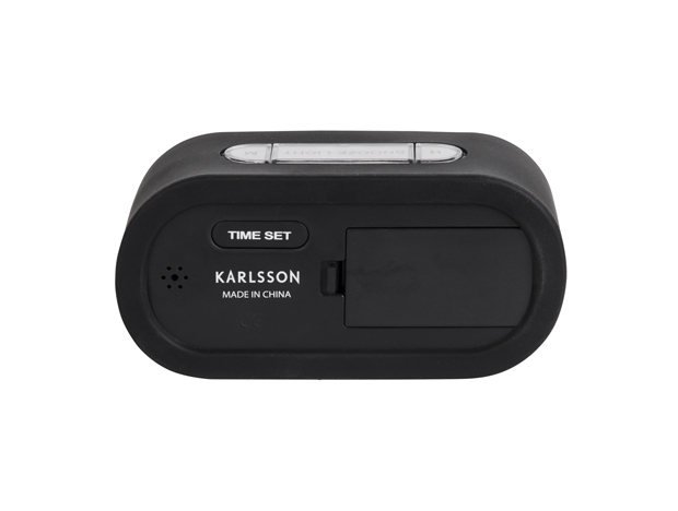 Alarm clock Gummy rubberized black