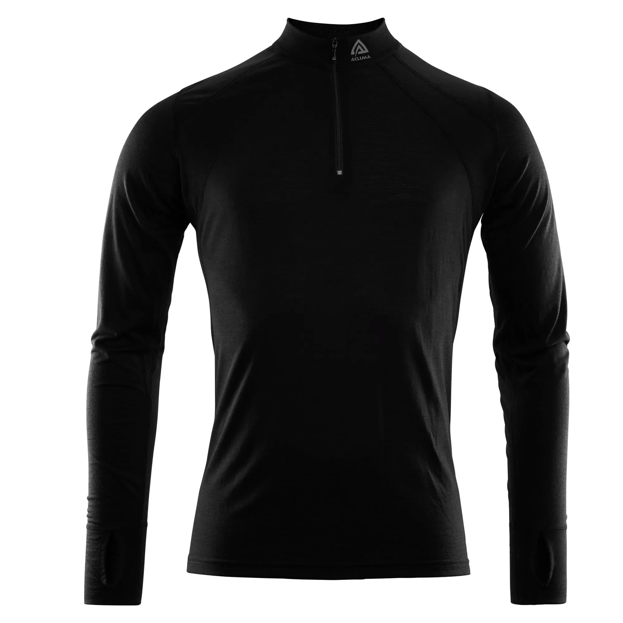 Aclima -  Aclima Pullover LightWool Zip Shirt jet black
