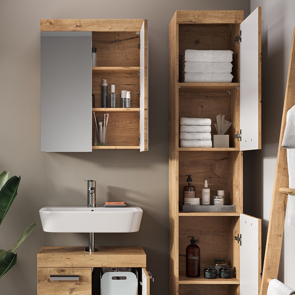Vicco Badmöbel Set Badezimmermöbel Luna Spiegelschrank Unterschrank Hochschrank