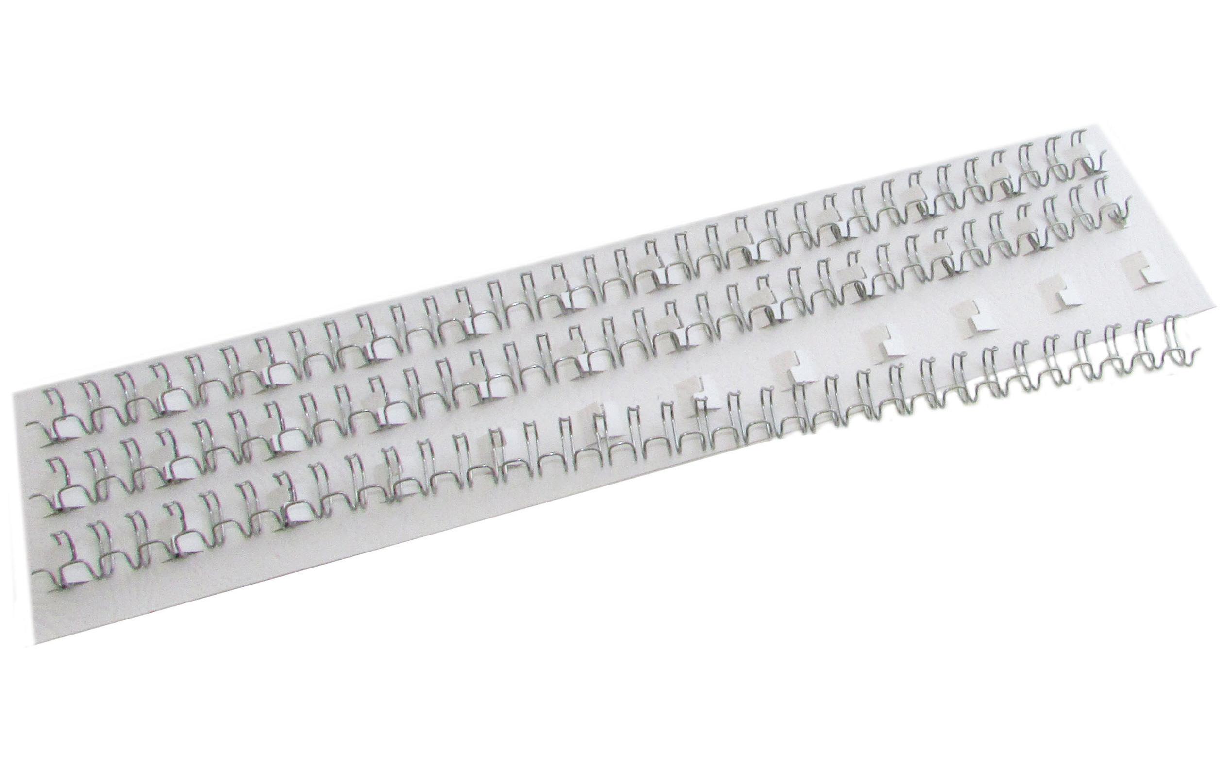 Binderücken PW064-01 6 mm Draht Silber, 100 StückDrahtbinderücken