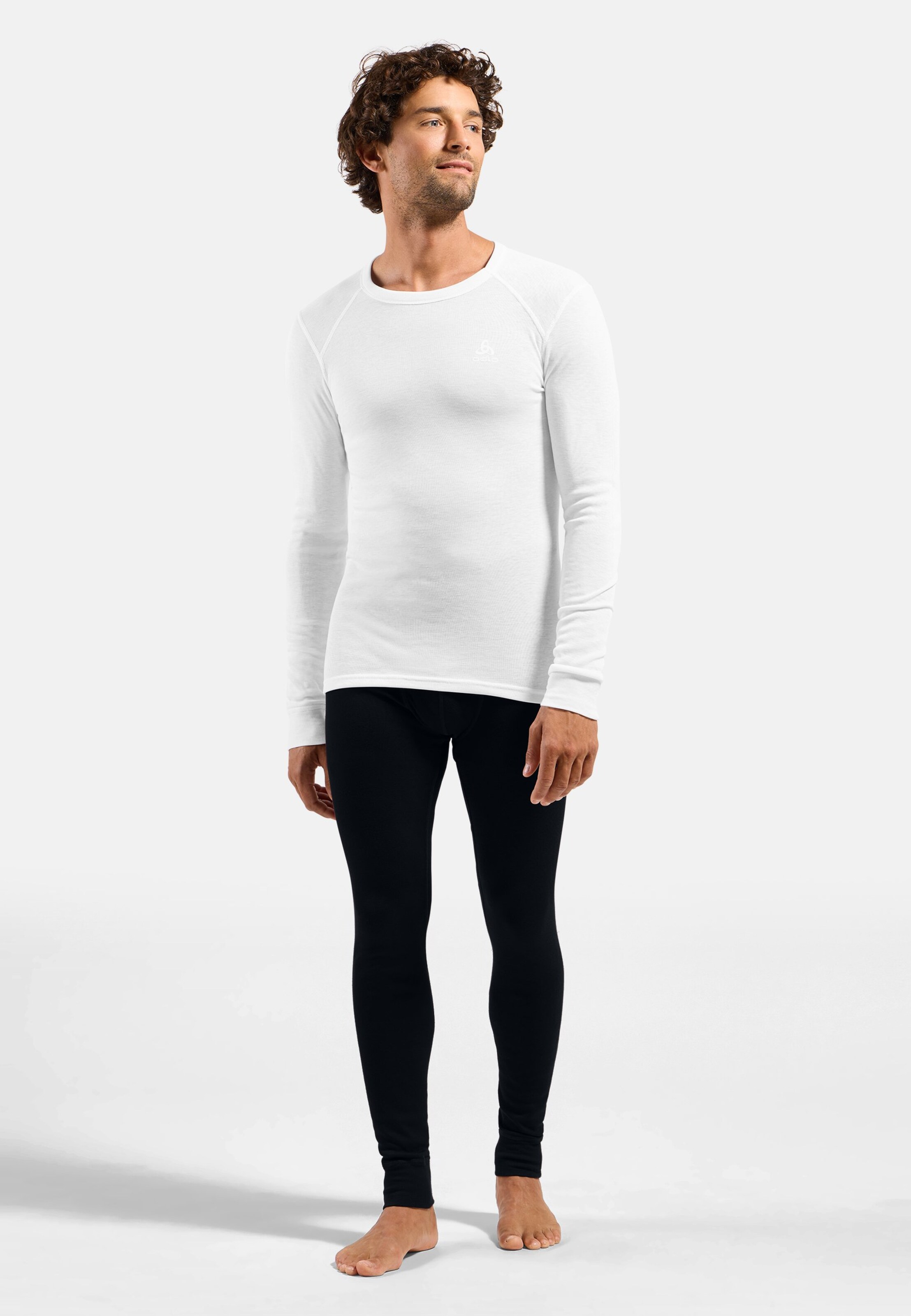 Active Warm Base Layer Langarmshirt in white