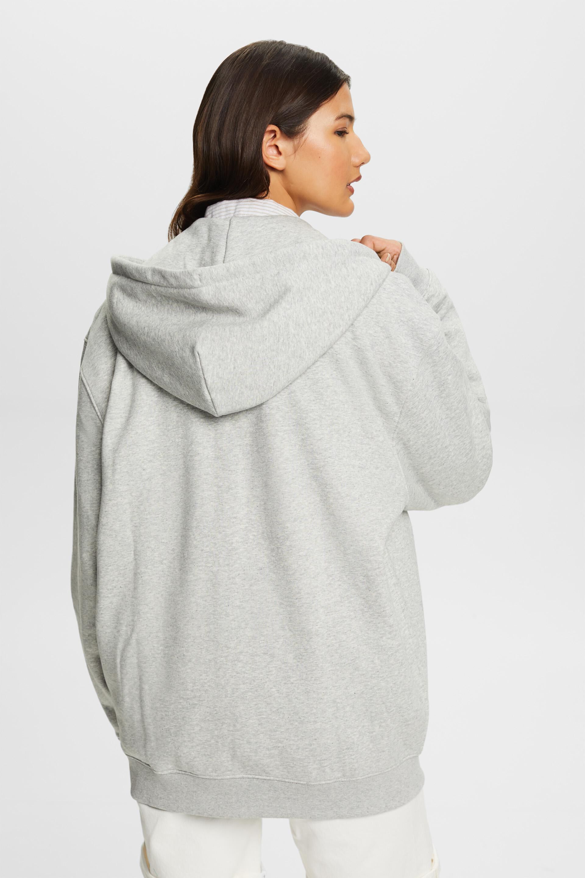 Recyclé le sweat à capuche zippé oversize