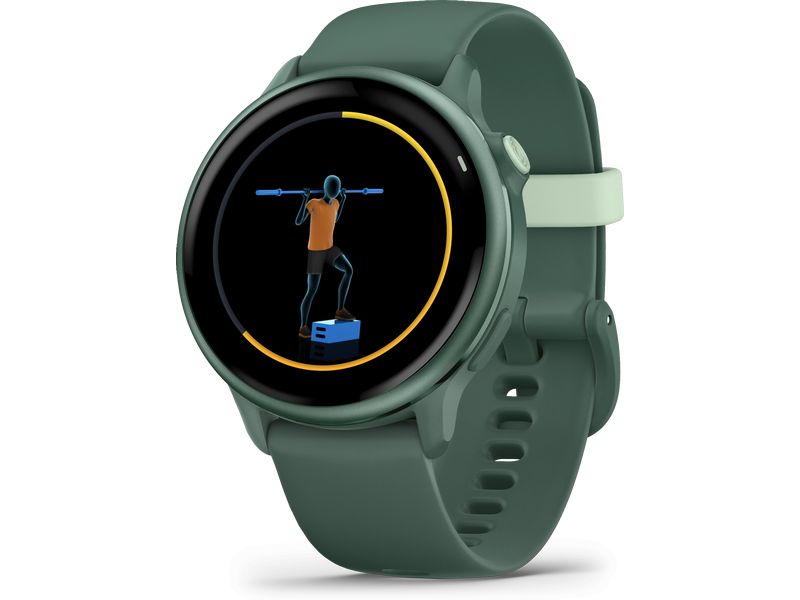 GARMIN GPS-Sportuhr Vivoactive 6 Dunkelgrün Sportuhr