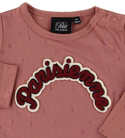 Petit by Sofie Schnoor Bluse - Dunkelrosa m. Aufnäher