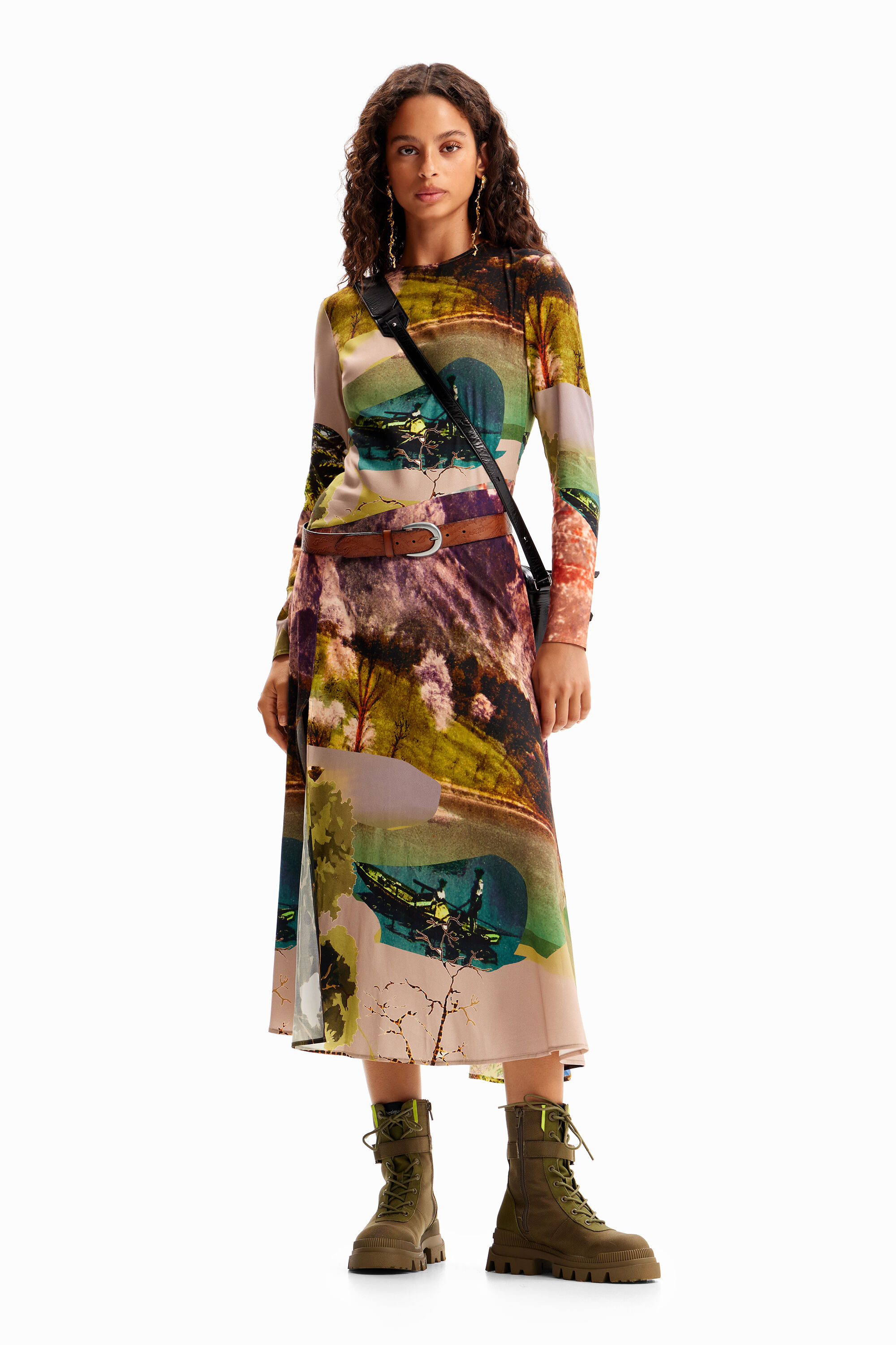 Robe midi collage M. Christian Lacroix